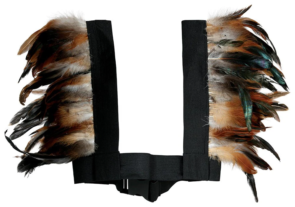 Bruin Zwarte Kraag Veren - Image 4