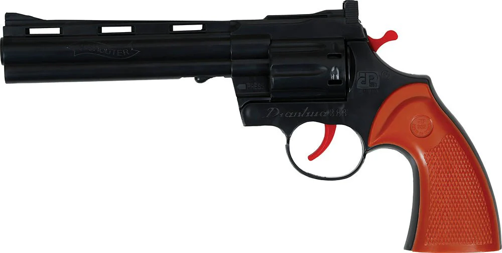 Bruin Zwarte Nep Pistool 25cm - Image 2