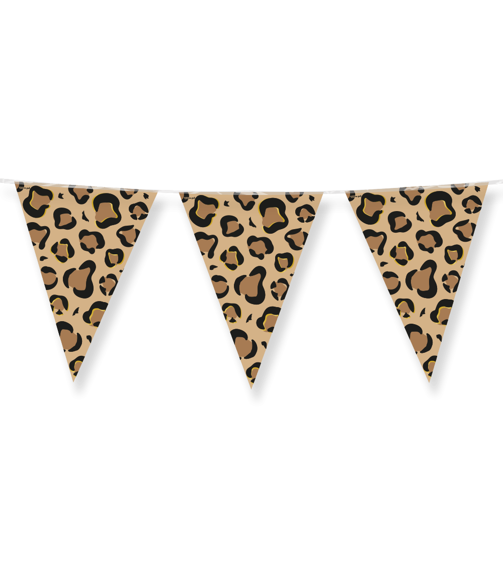 Bruin Zwarte Slinger Panter Print 10m