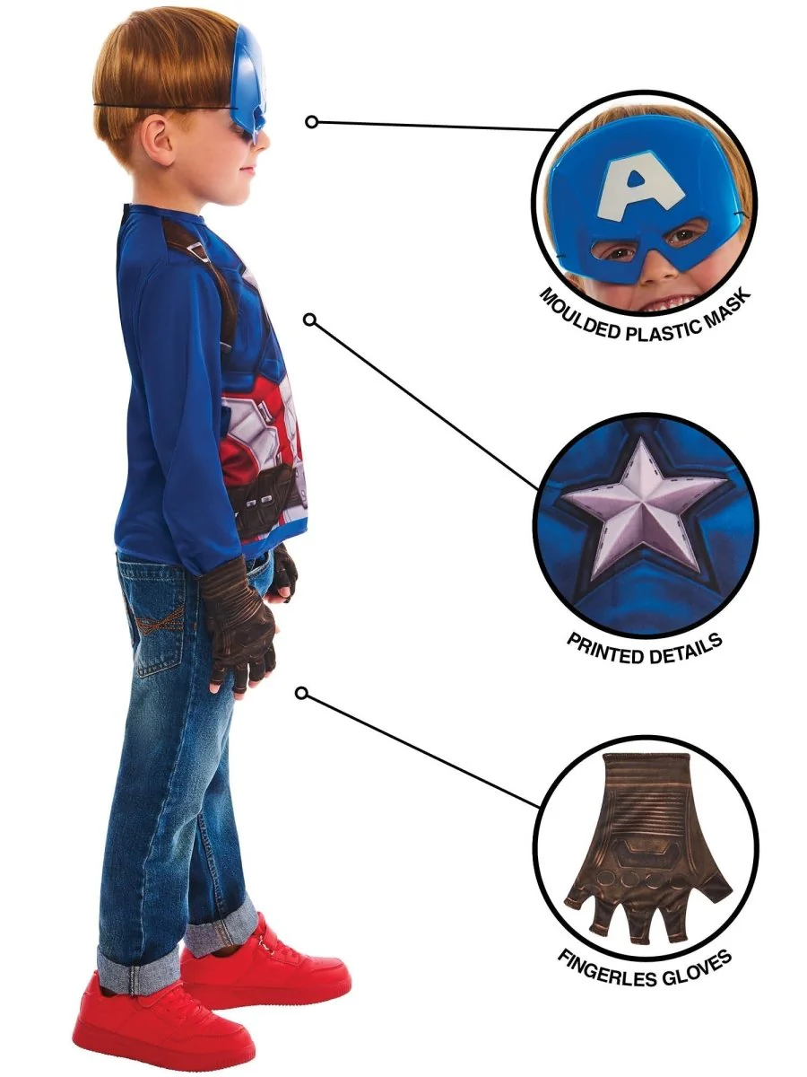 Captain America Kostuum Kind - Image 3