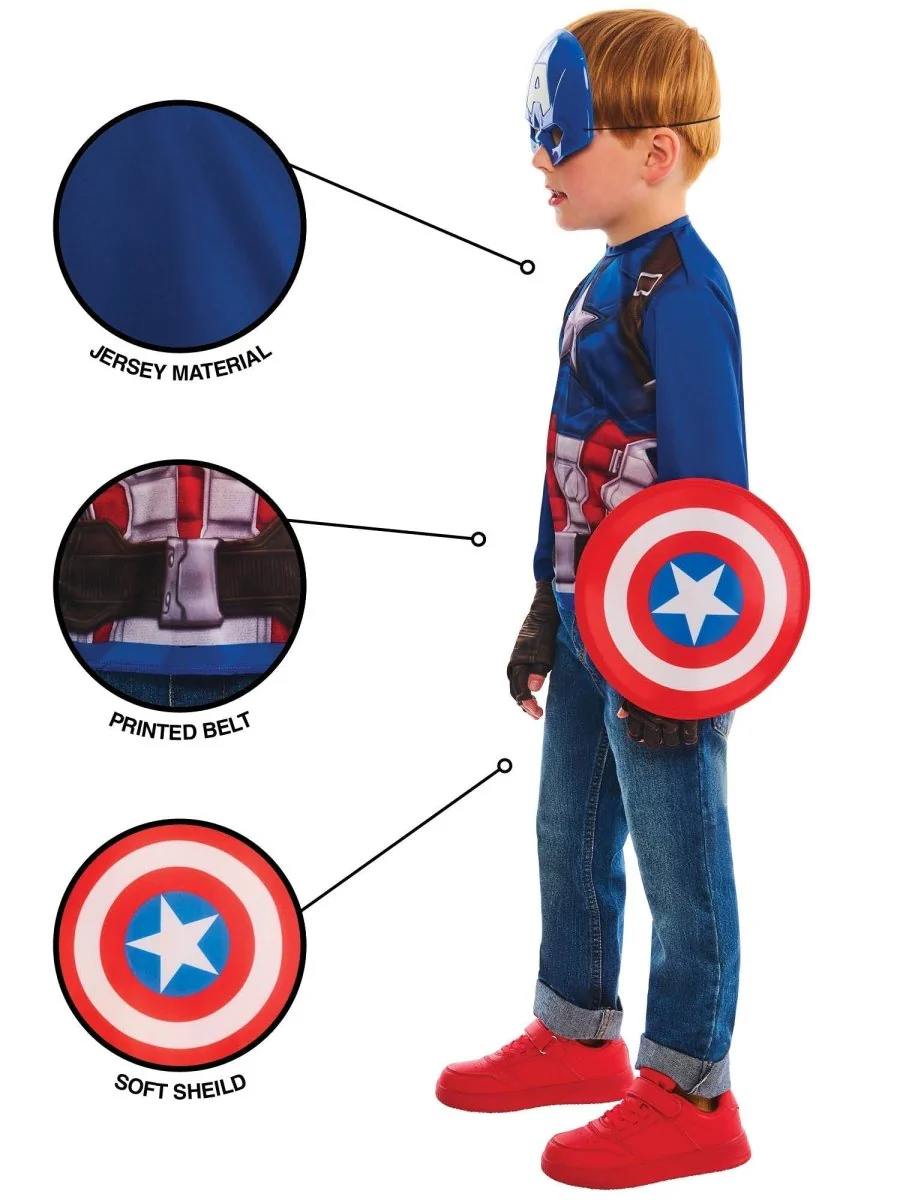 Captain America Kostuum Kind - Image 4