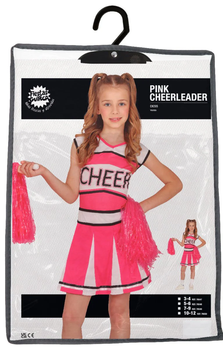 Cheerleader Jurk Roze Meisje - Image 5