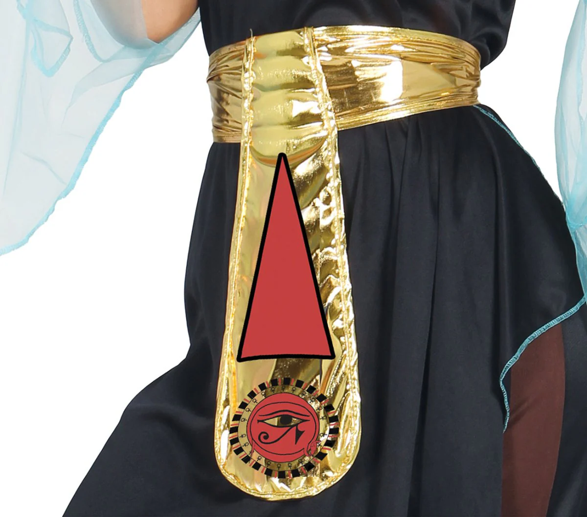Cleopatra Kostuum Zwart Goud Dames - Image 5