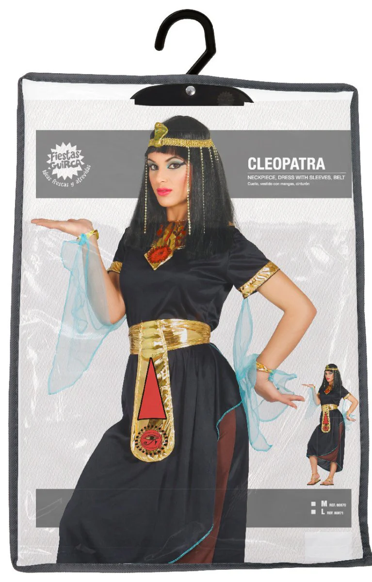 Cleopatra Kostuum Zwart Goud Dames - Image 7