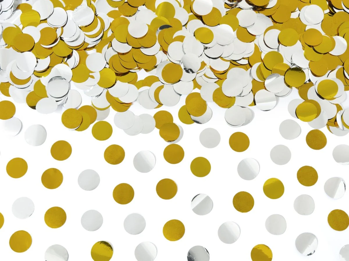 Confetti Kanon Goud Zilver 40cm - Image 3