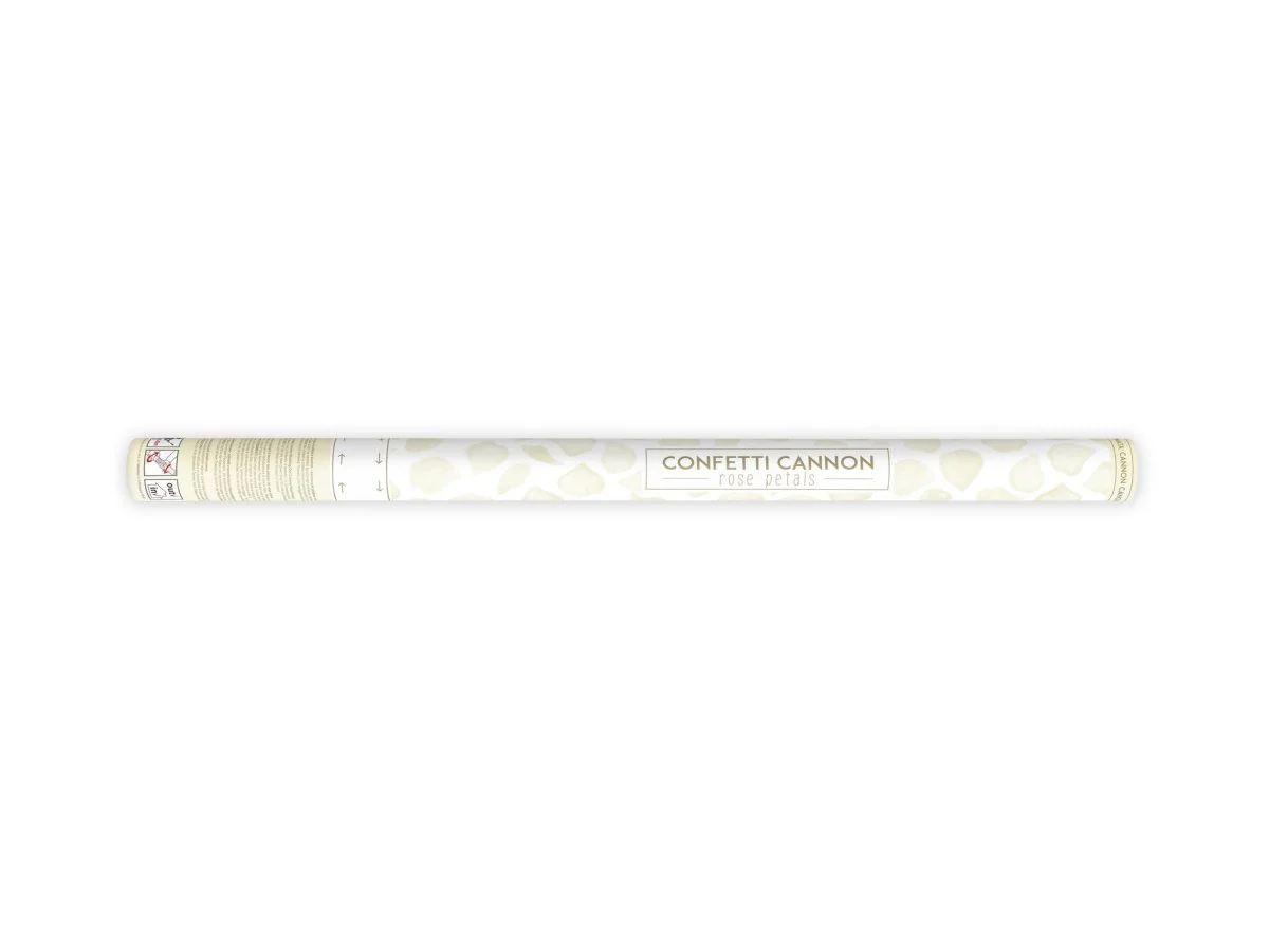 Confetti Kanon Vanille Creme Rozenblaadjes 80cm