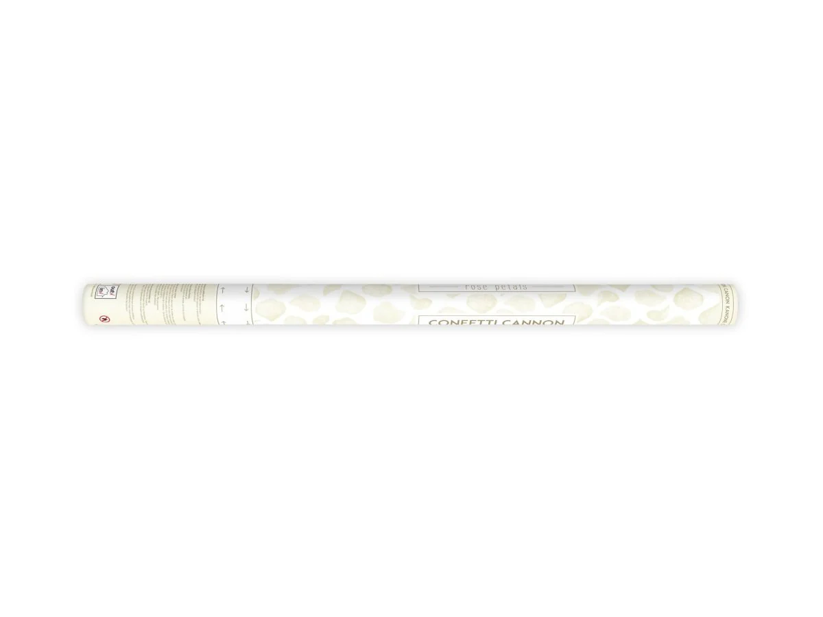 Confetti Kanon Vanille Creme Rozenblaadjes 80cm - Image 2