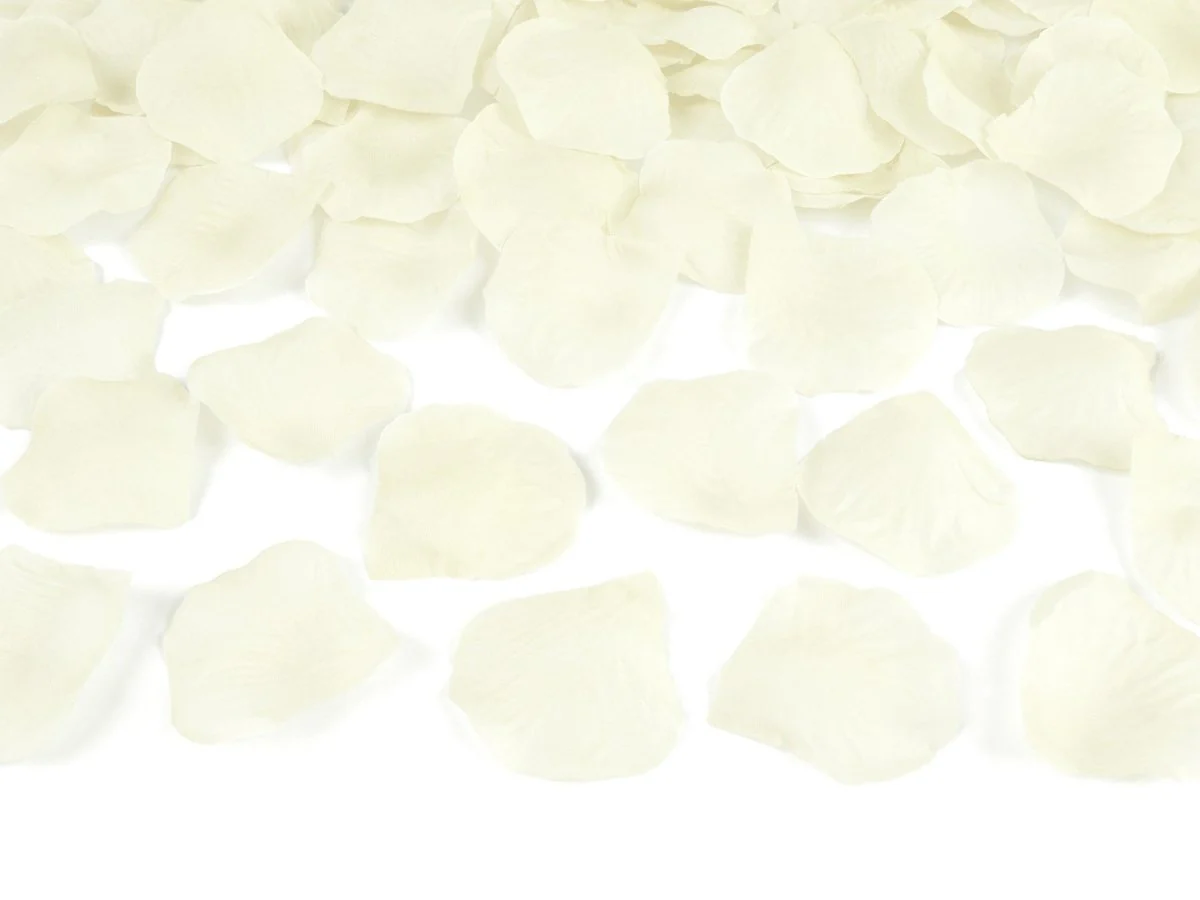 Confetti Kanon Vanille Creme Rozenblaadjes 80cm - Image 3