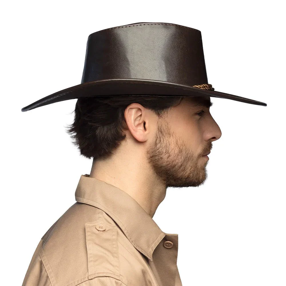 Cowboy Hoed Bruin Met Touw - Image 4