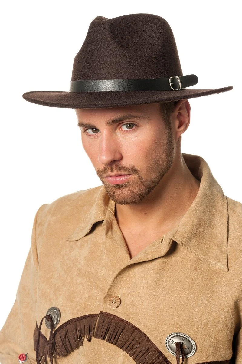 Cowboy Hoed Bruin Wolvilt - Image 2