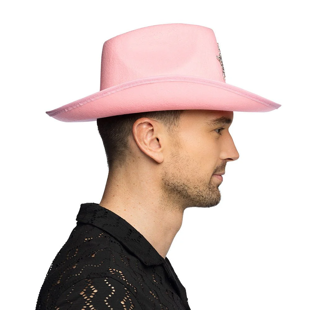 Cowboy Hoed Lichtroze Ster Glitters - Image 4