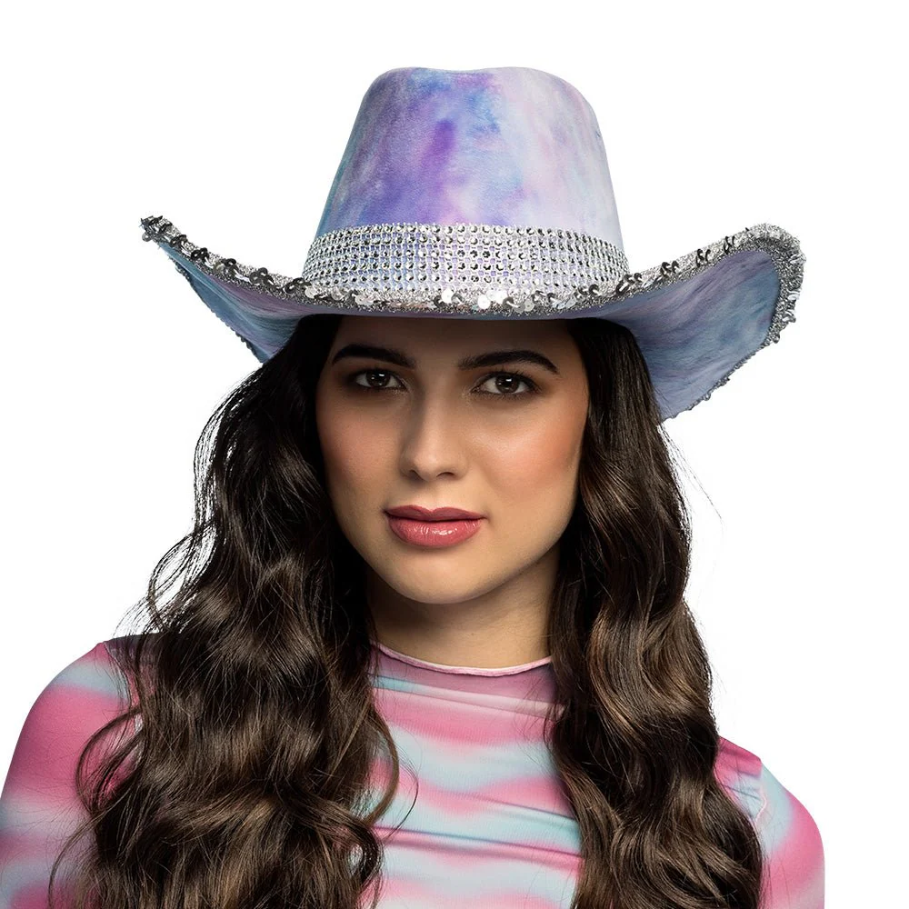 Cowboy Hoed Lila Glitters