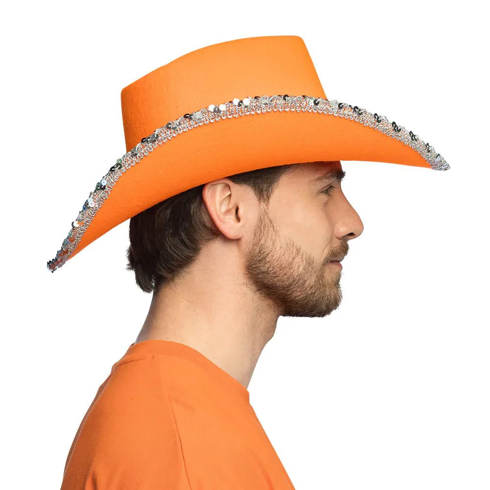 Cowboy Hoed Oranje Uv Blacklight - Image 4