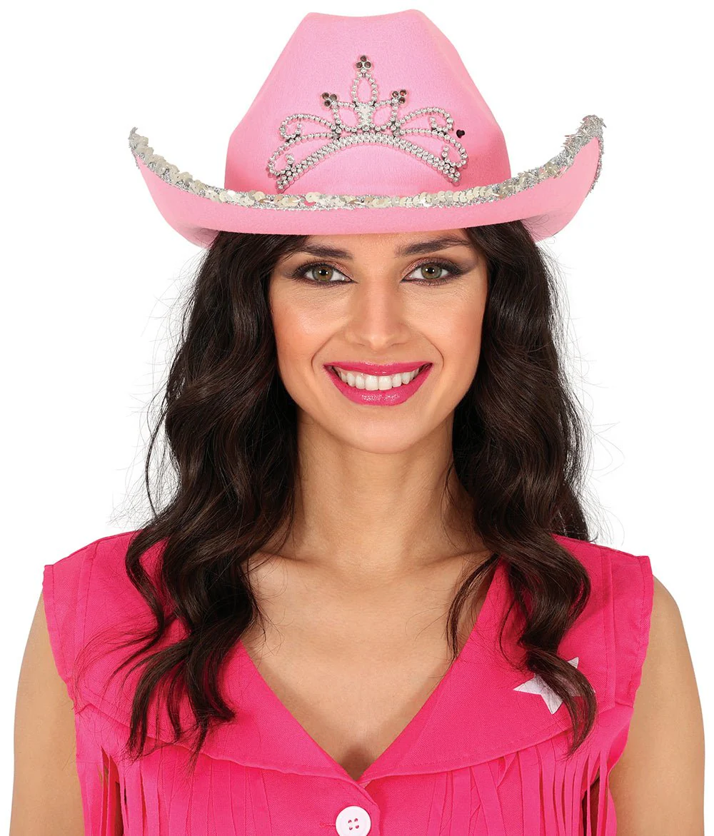 Cowboy Hoed Roze Dames - Image 2