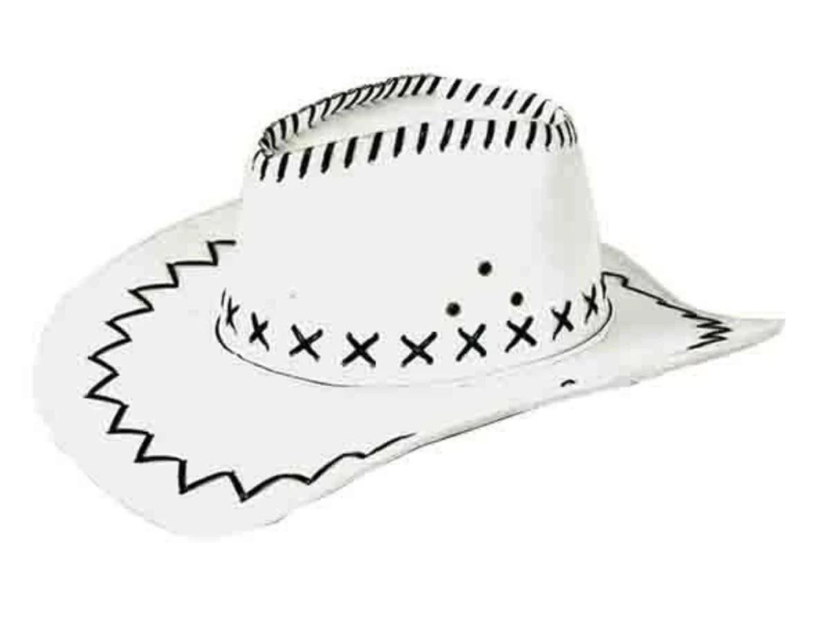 Cowboy Hoed Wit Luxe - Image 3