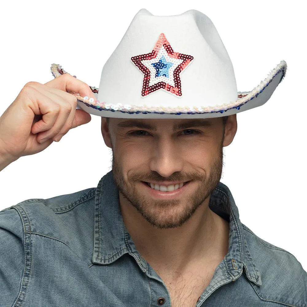 Cowboy Hoed Wit Met Ster - Image 3