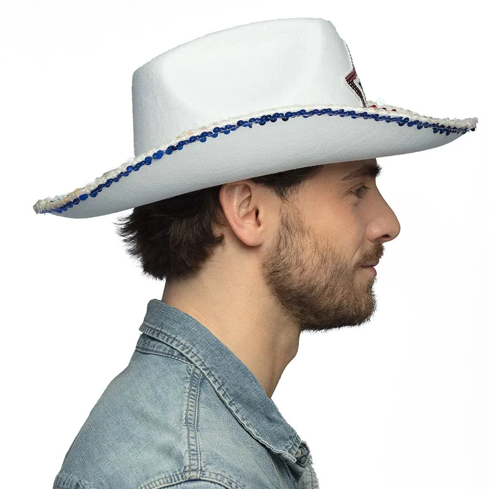 Cowboy Hoed Wit Met Ster - Image 4