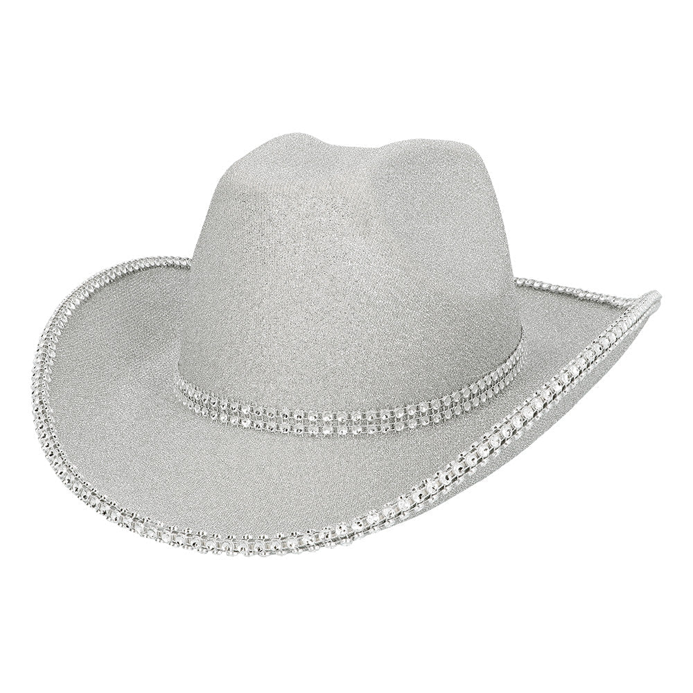 Cowboy Hoed Zilver Glitters - Image 2