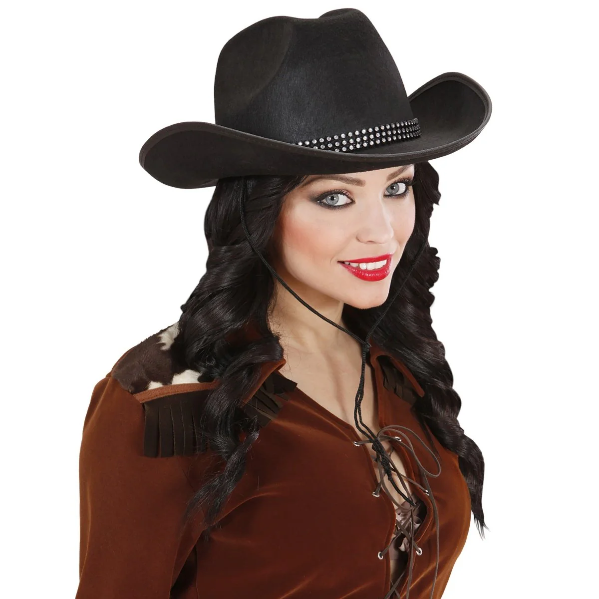 Cowboy Hoed Zwart Diamanten - Image 5