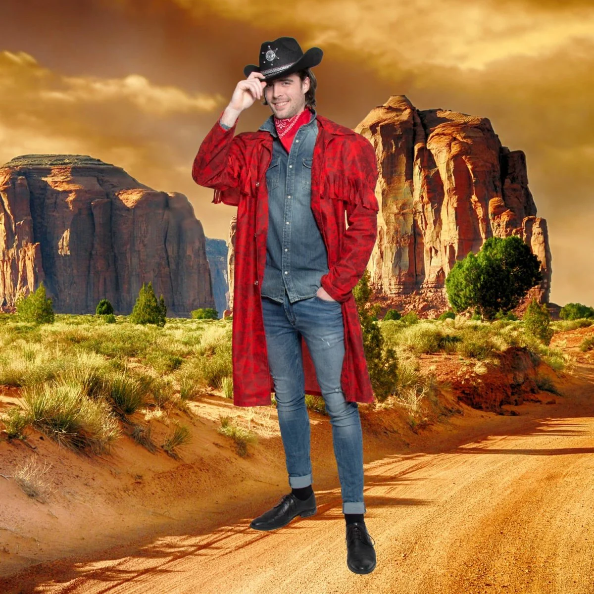 Cowboy Jas Rood - Image 3