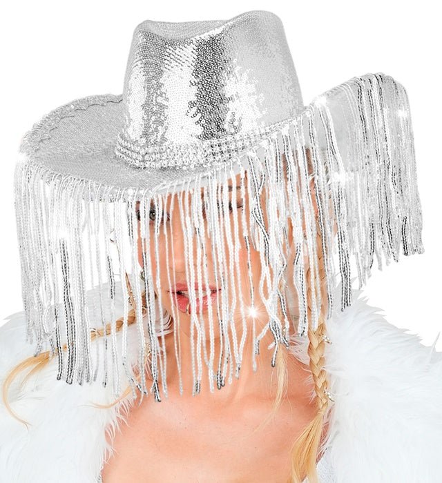 Cowboyhoed Pailletten Met Strass En Franjes - Image 2