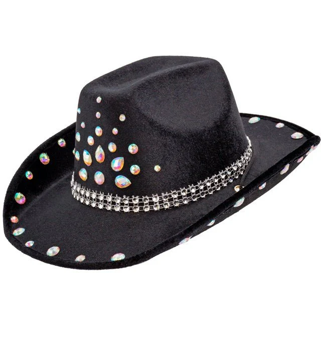 Cowboyhoed Zwart Met Diamanten - Image 2