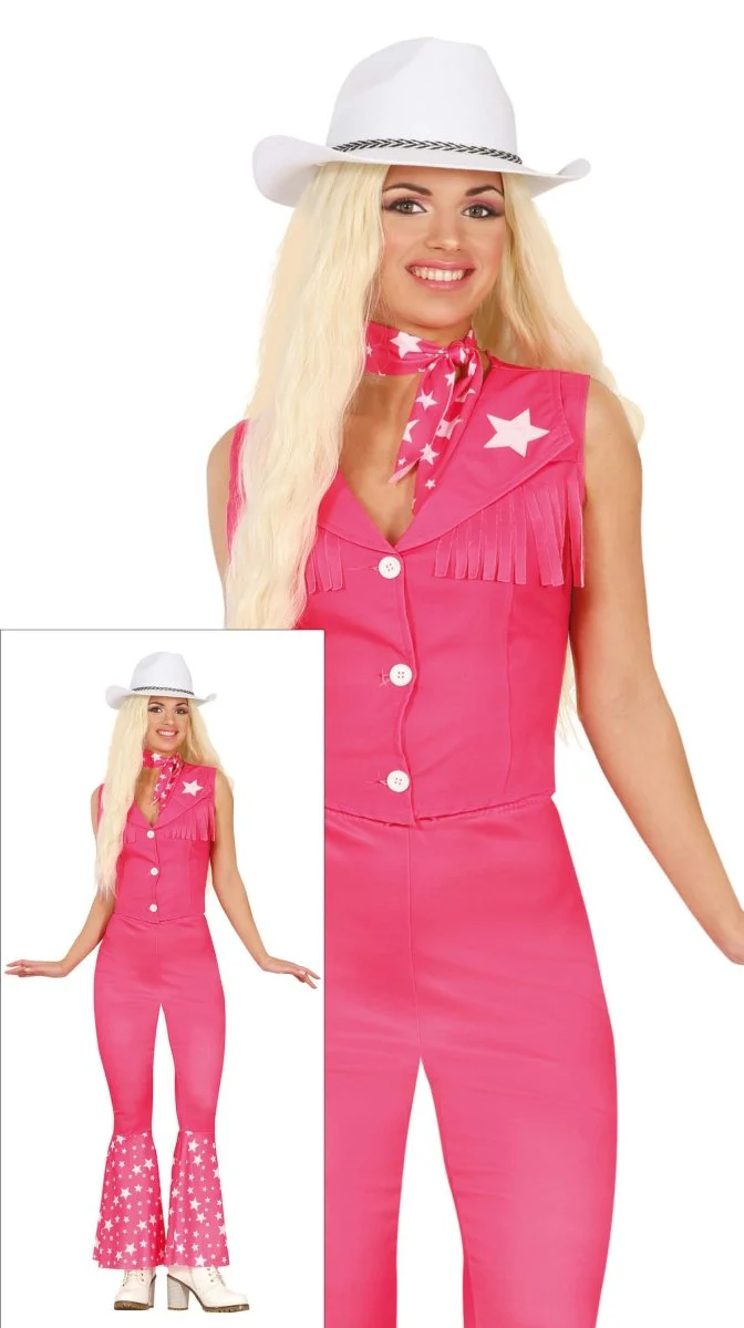 Cowgirl Kostuum Roze Dames - Image 3