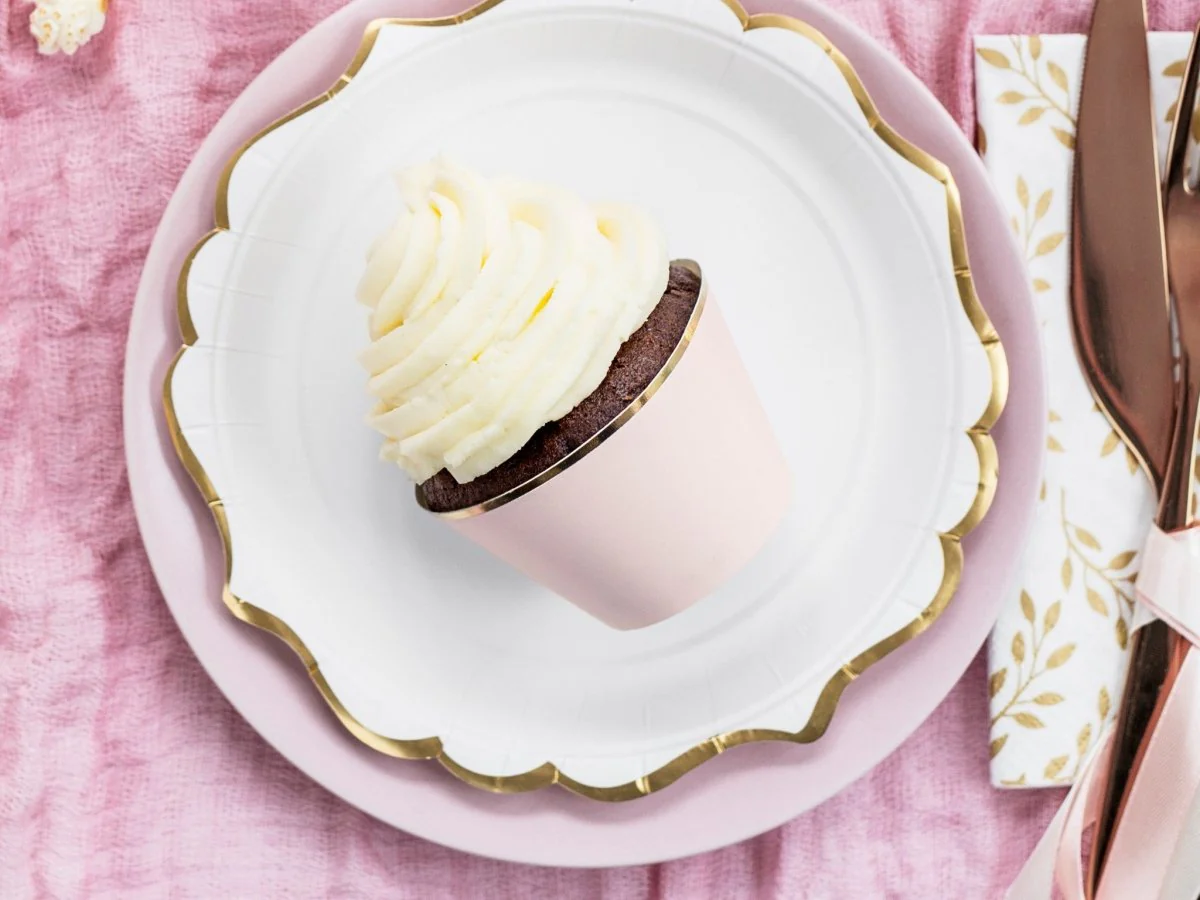 Cupcake Vormpjes Lichtroze Pastel 7,6cm 6st - Image 4