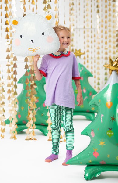 Deurgordijn Kerstbomen Goud 2,45m - Image 7