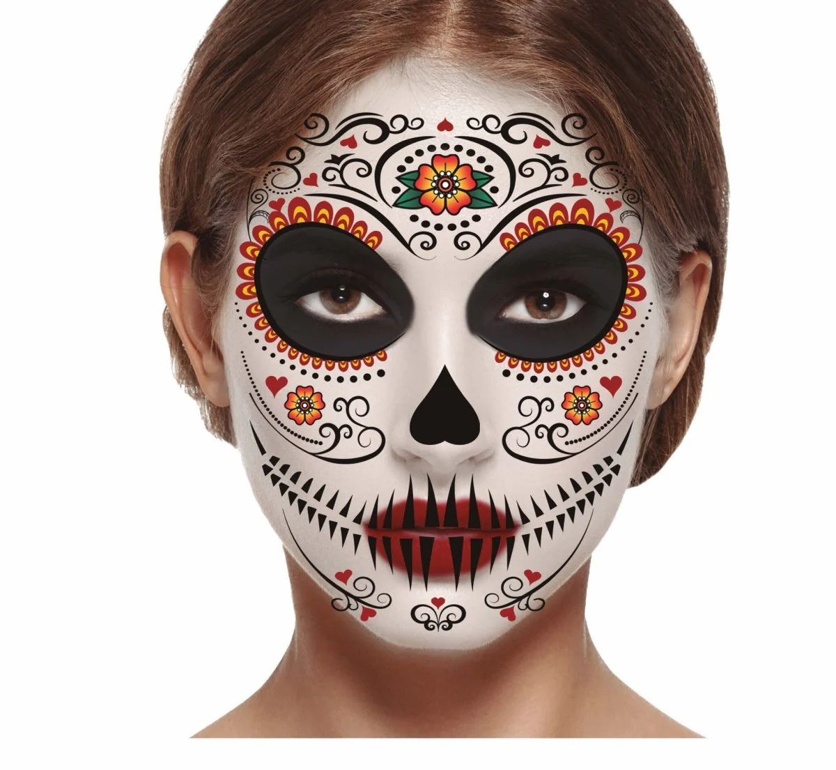 Dia De Los Muertos Gezicht Stickers 30x14 cm - Image 3