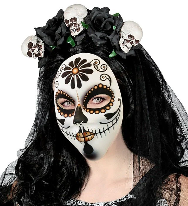 Dia De Los Muertos Masker Bloem - Image 2