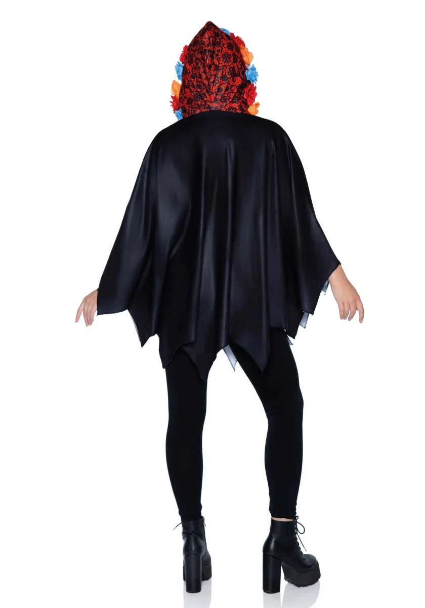 Dia De Los Muertos Poncho Dames Leg Avenue - Image 2