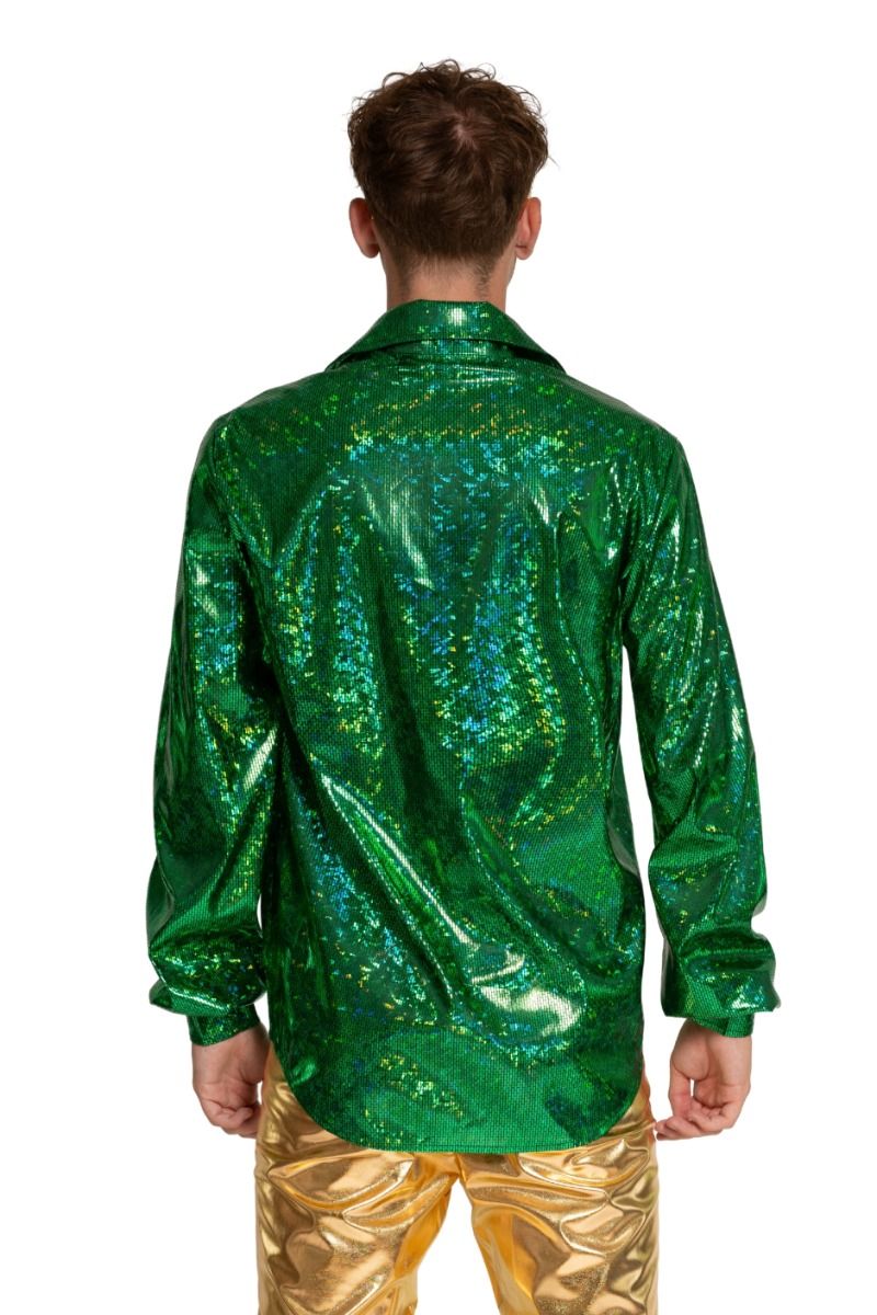 Disco 70S Blouse Groen Glans - Image 4