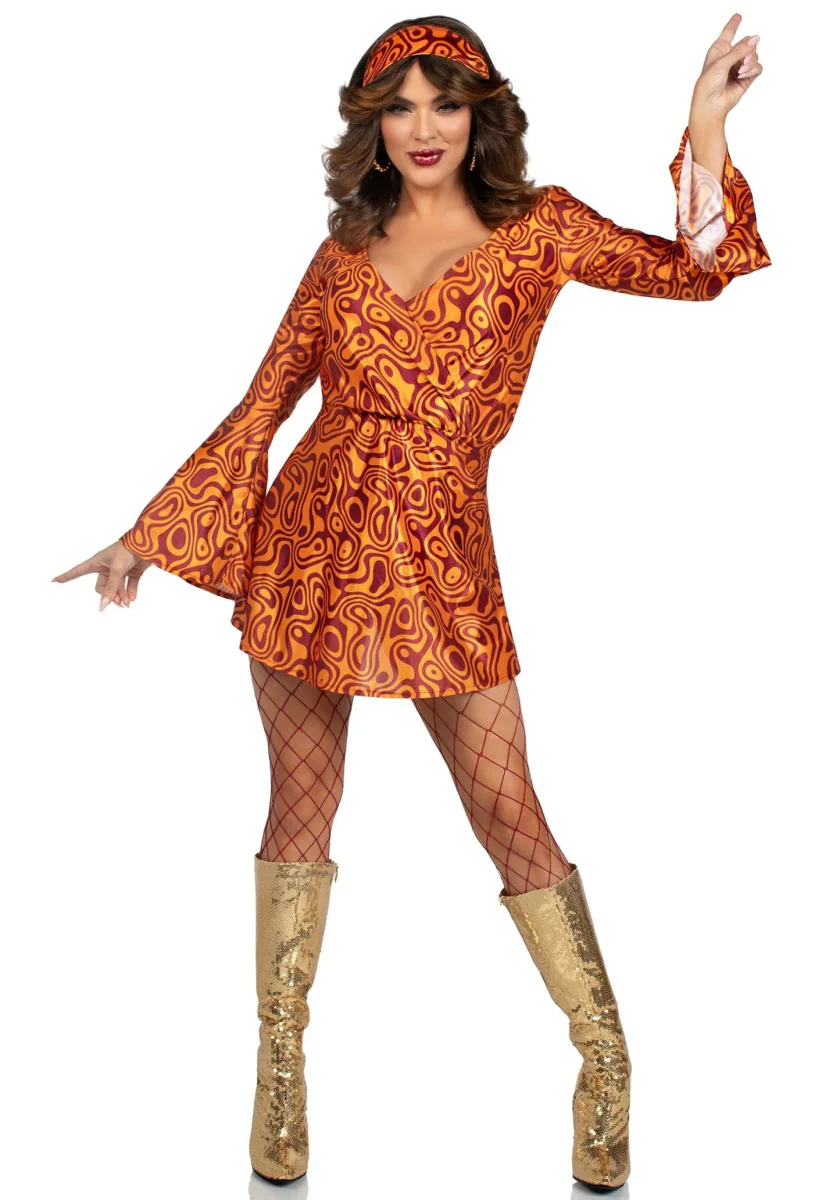 Disco 70S Jurk Dames Leg Avenue - Image 6