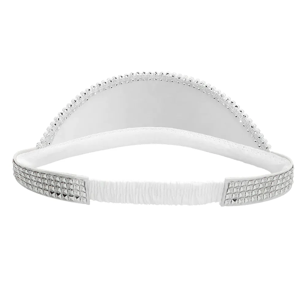 Disco 70S Zonneklep Zilver Pailletten - Image 5