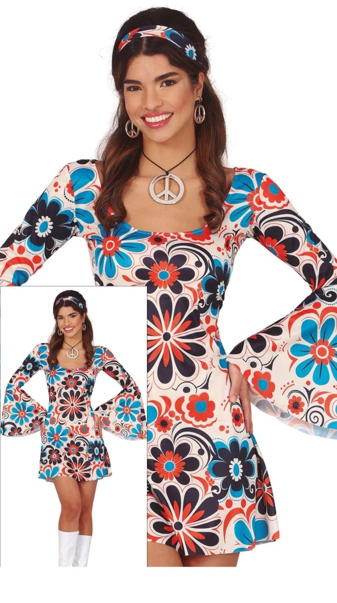 Disco Pak Blauw Wit Creme Dames - Image 5