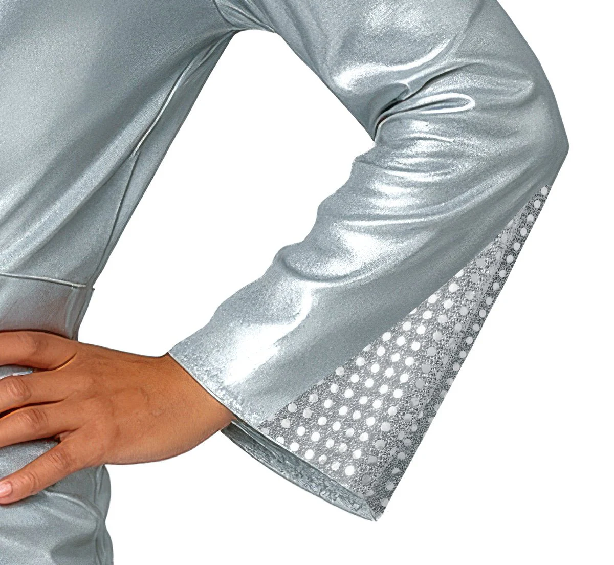 Disco Pak Zilver Heren Jumpsuit - Image 3