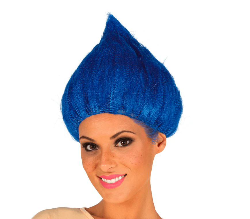 Dwerg Pruik Blauw