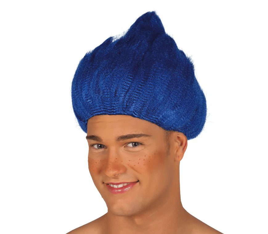 Dwerg Pruik Blauw - Image 2