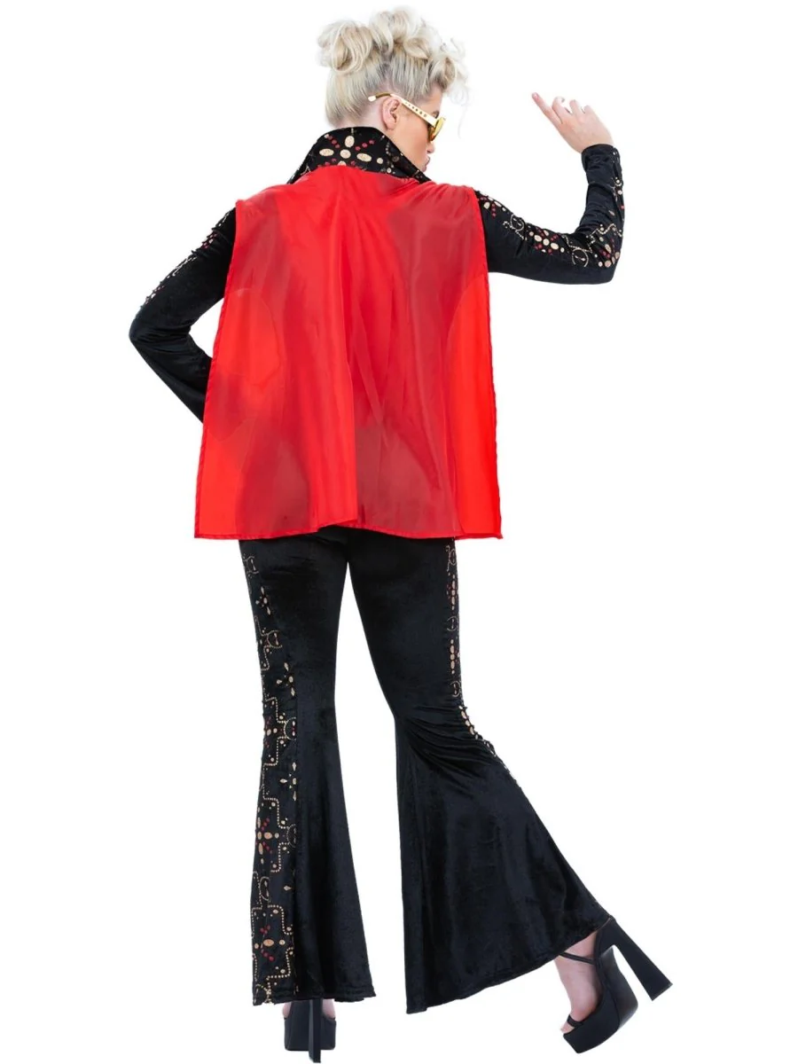 Elvis Black Rhinestone Kostuum - Image 3