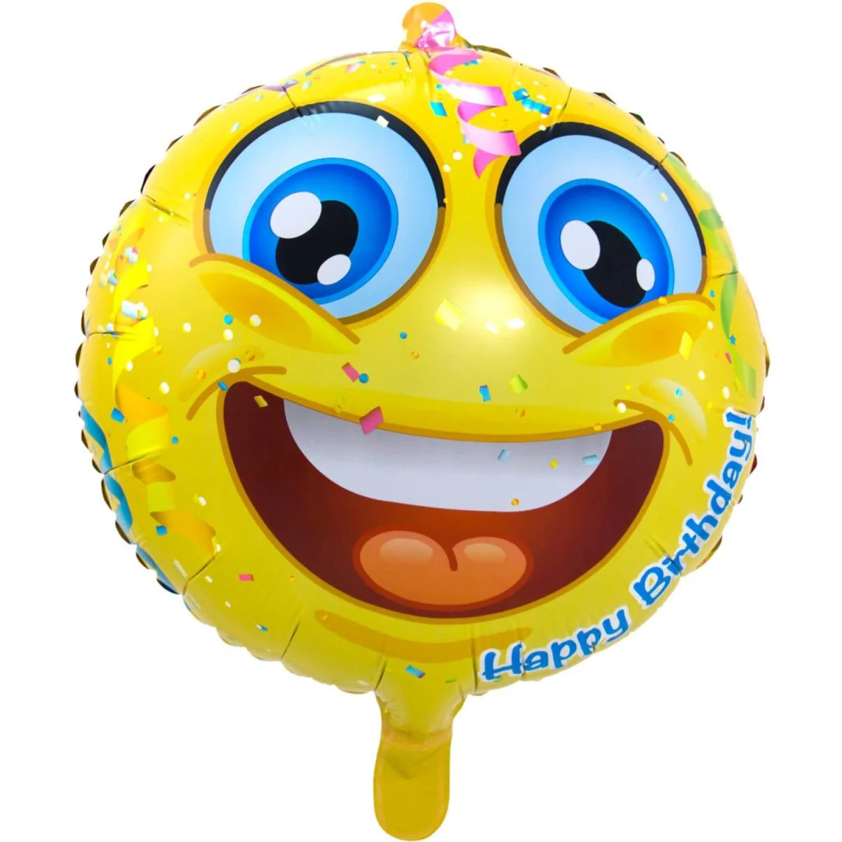 Emoticon Happy Birthday Folieballon - 45 cm