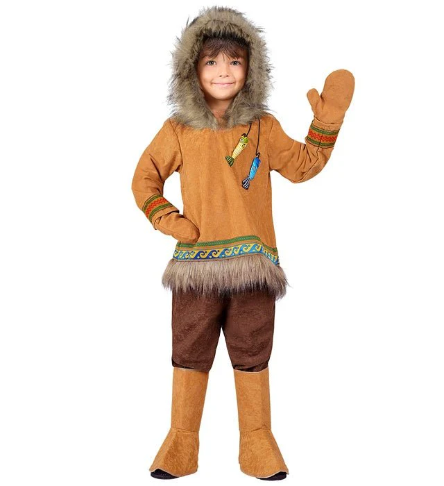 Eskimo Kostuum Bruin - Image 2