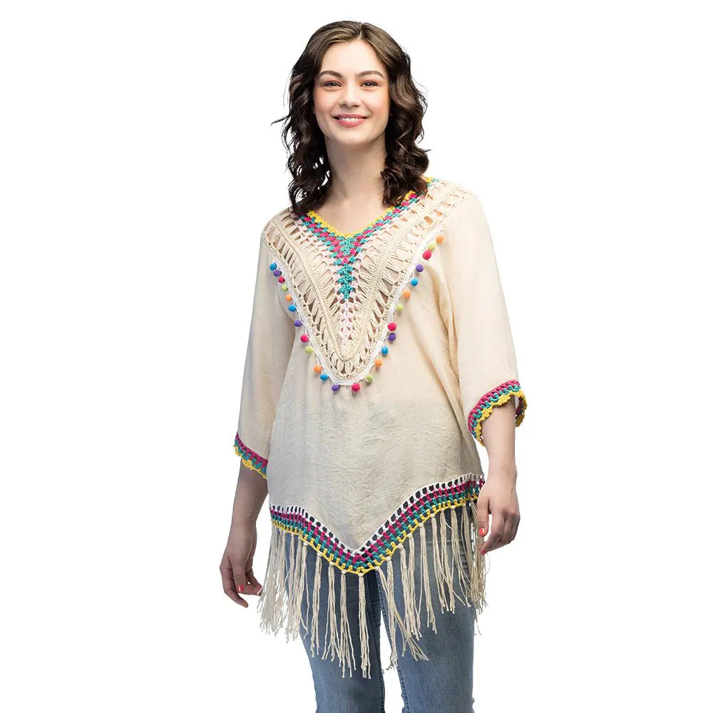 Festival Poncho Dames Franjes