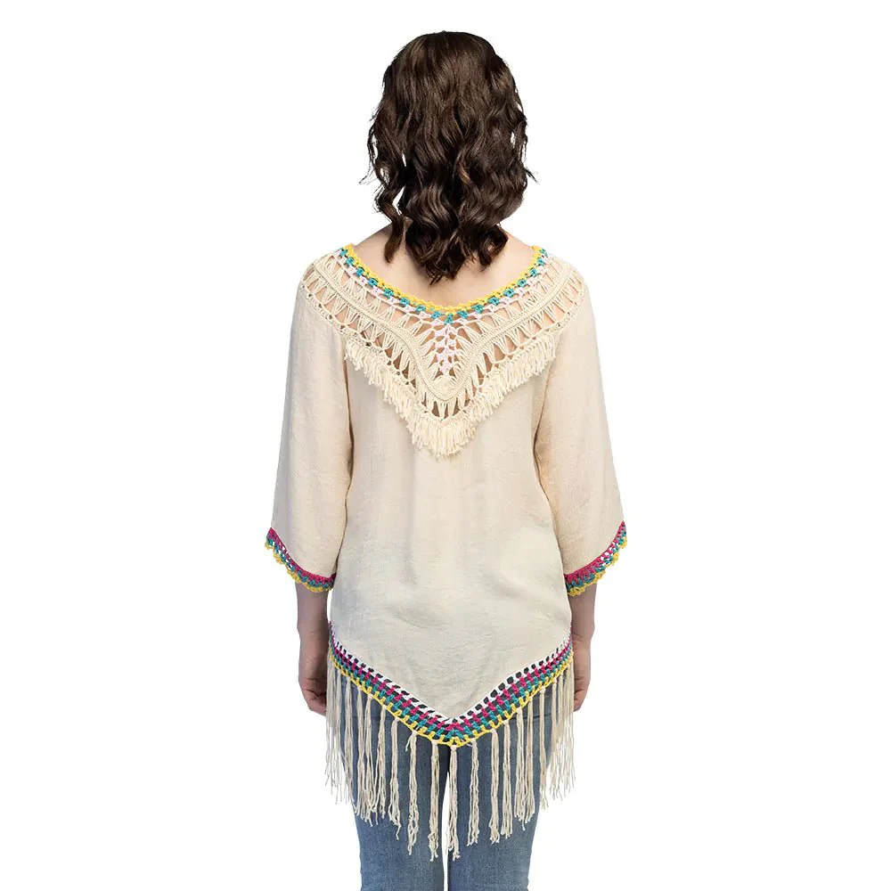 Festival Poncho Dames Franjes - Image 3