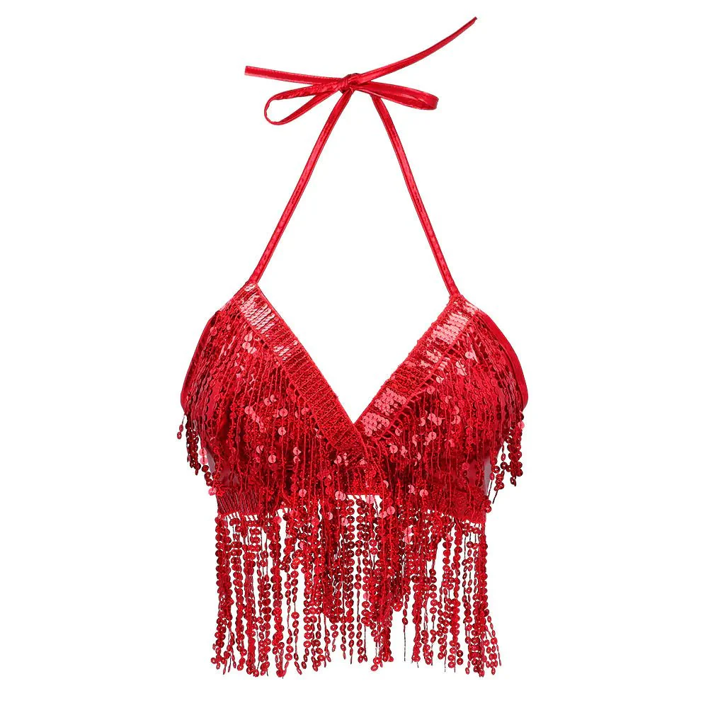 Festival Top Rood Dames Franjes - Image 2