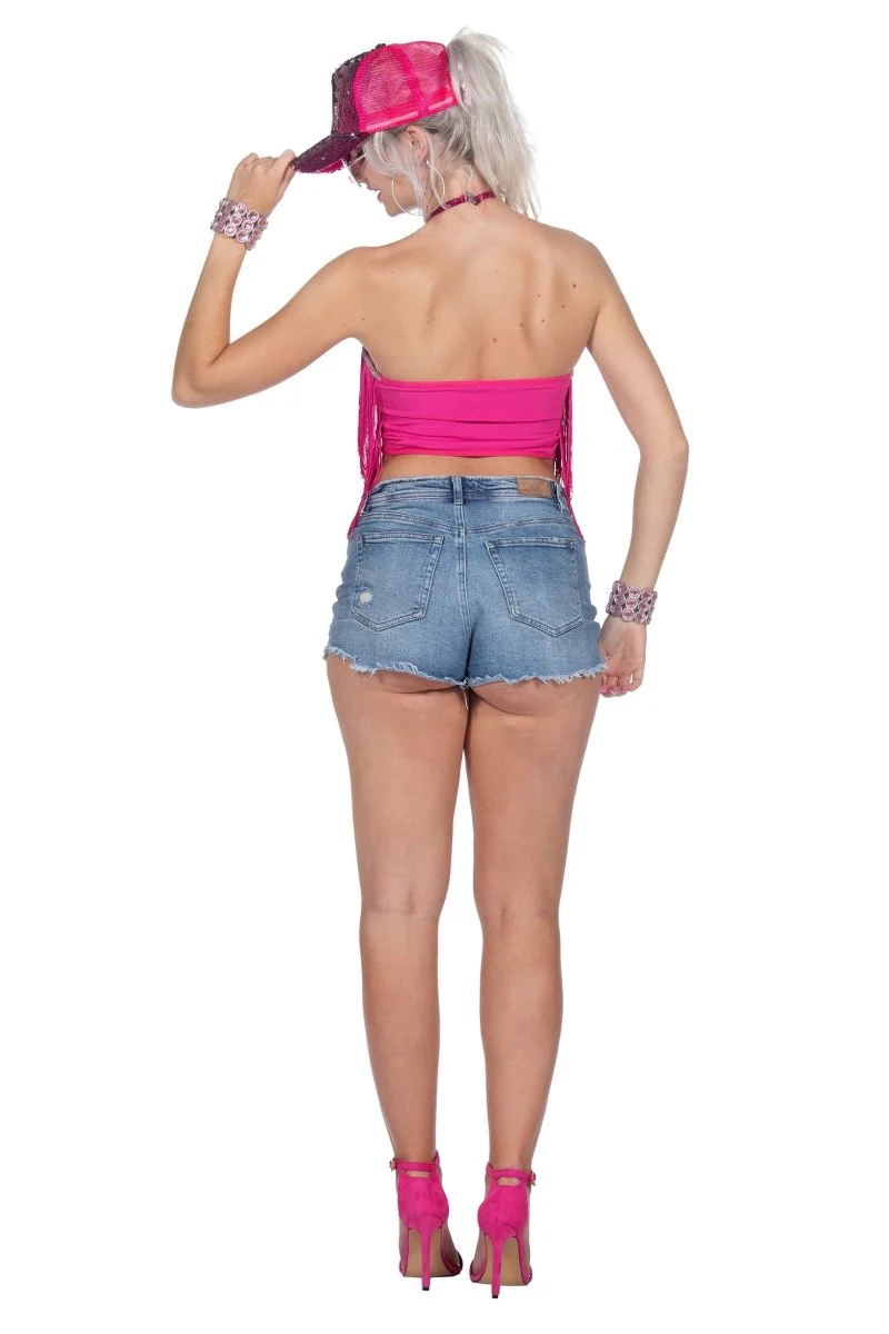 Festival Top Roze Dames Franjes - Image 3