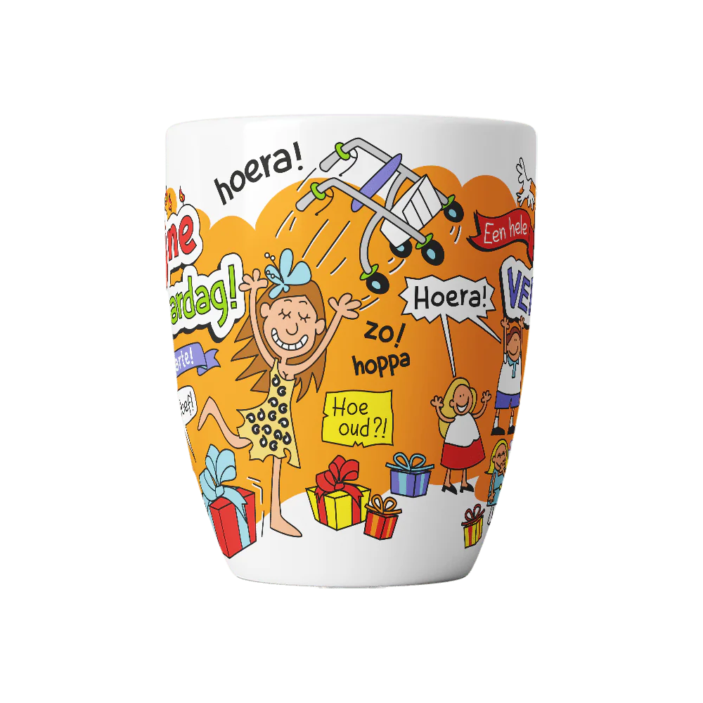 Fijne Verjaardag Mok 12cm - Image 2
