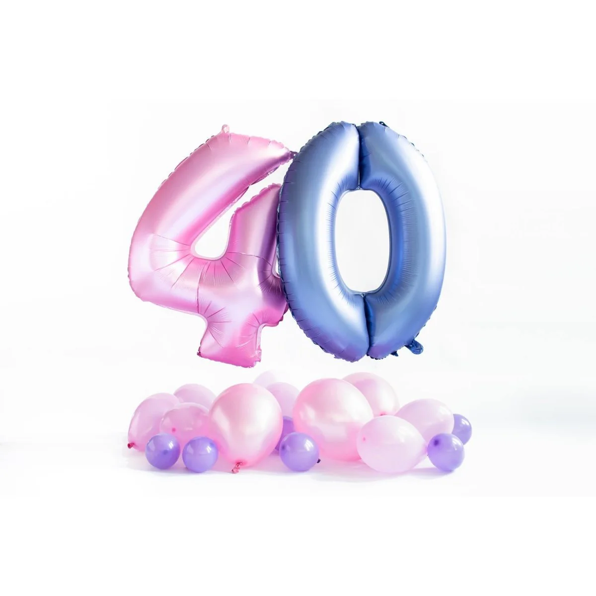 Folie Ballon Cijfer 4 Mat Roze XL 86cm leeg - Image 3