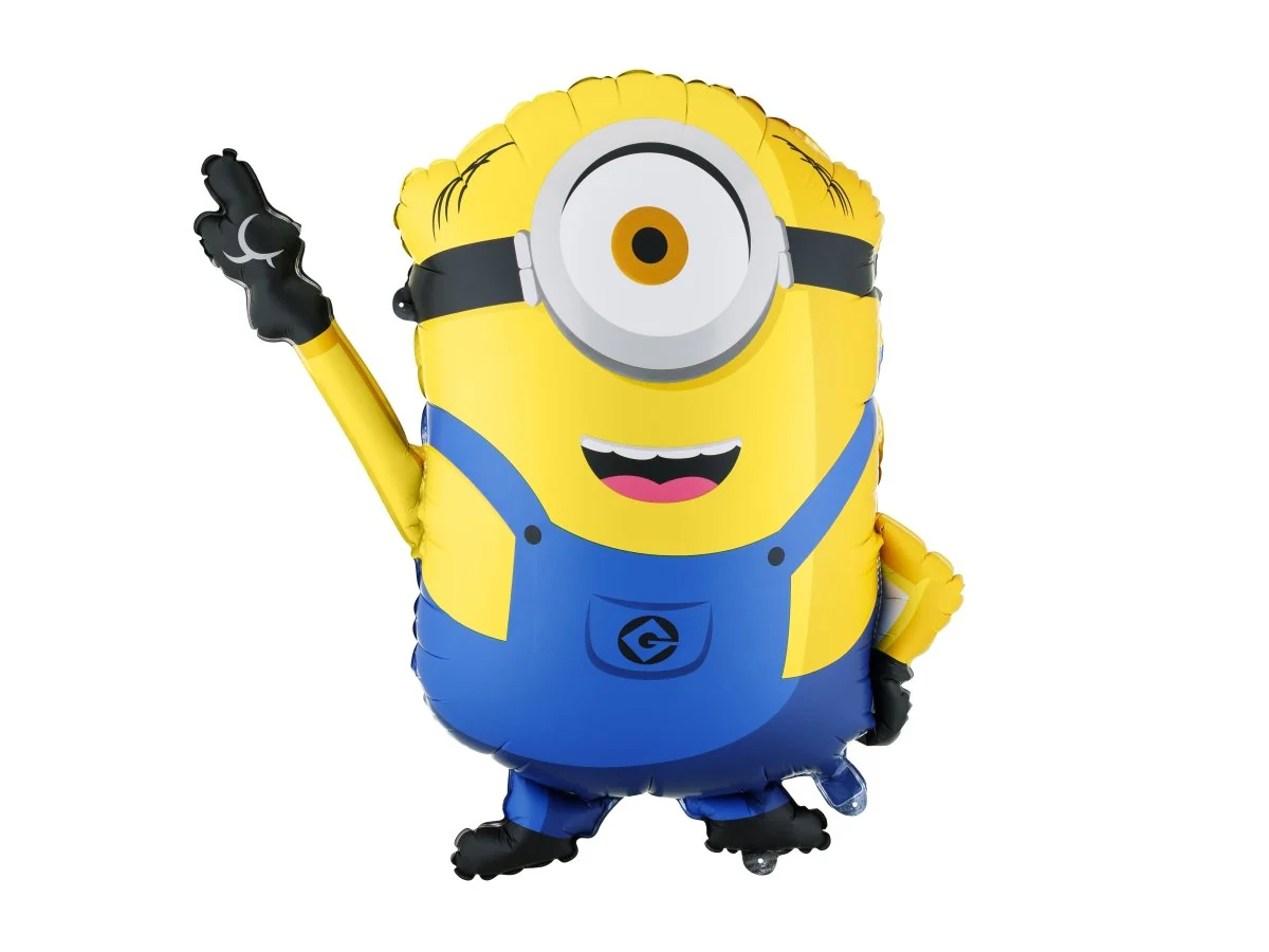 Folie Ballon Minions Geel Blauw 72cm Leeg