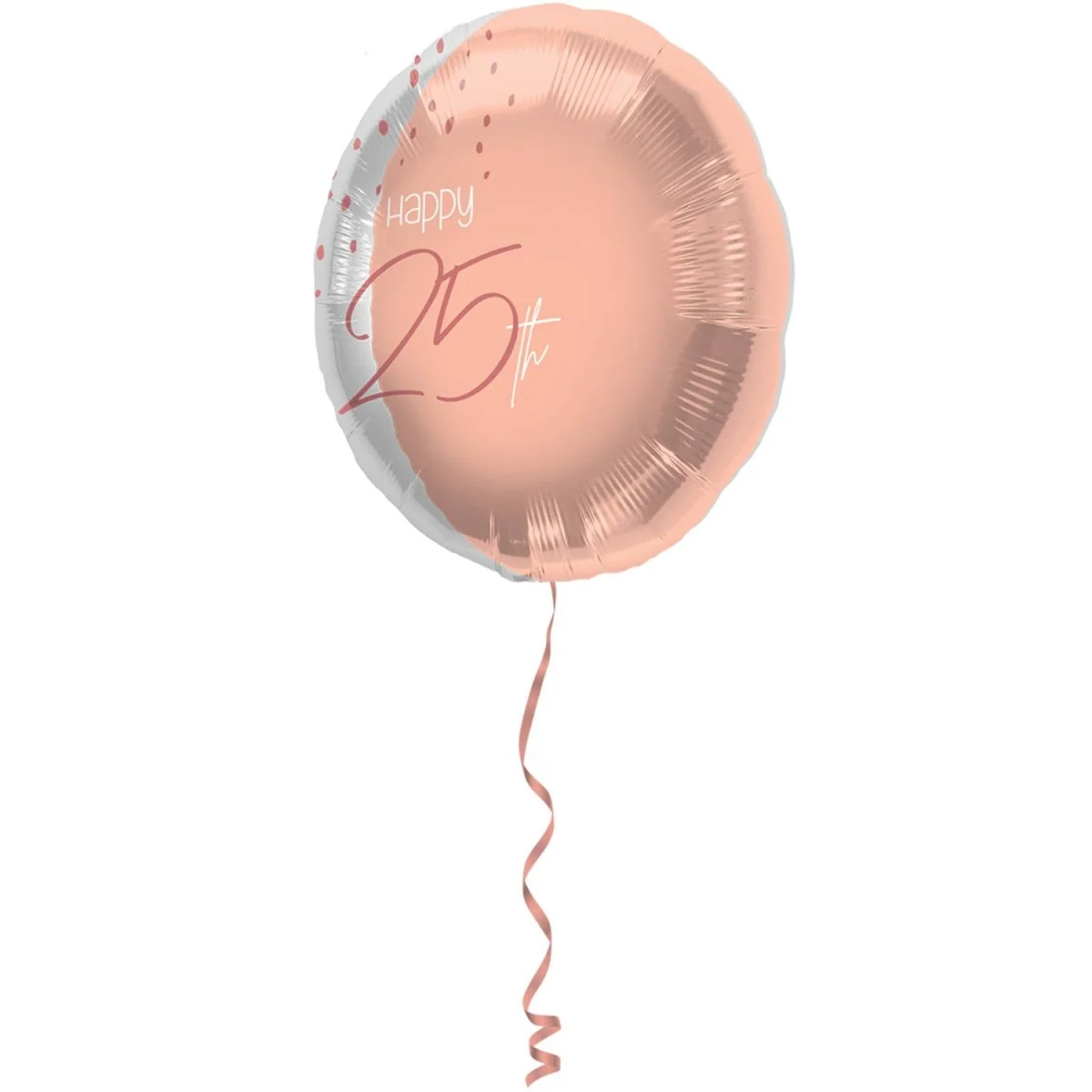 Folieballon Elegant Lush Blush 25 Jaar - 45cm - Image 2
